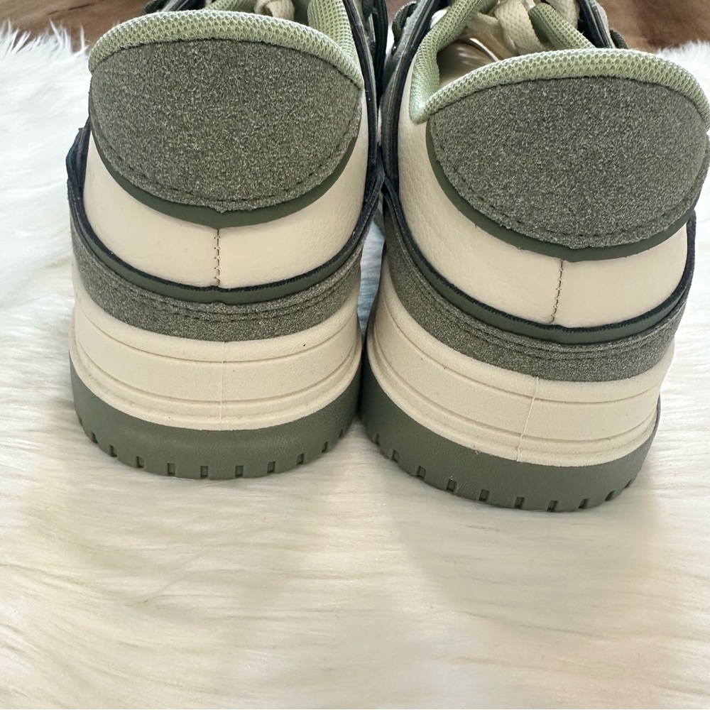 Nanamacs Belovely Green and White Platform Retro Sneakers Size 10 - Picture 7 of 16